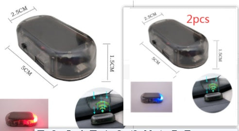 Car Anti-theft Simulation Warning Flashing Solar Light Car Anti-theft Simulation Warning Flashing Solar Light